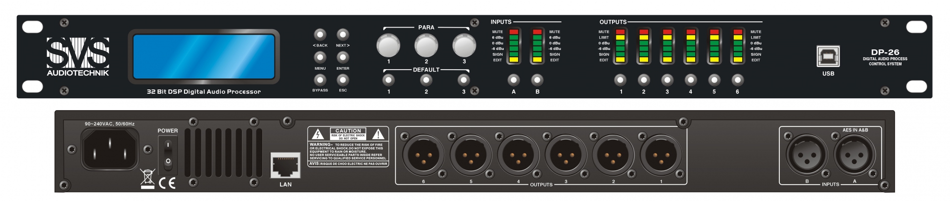 SVS Audiotechnik DP-26 Цифровой процессор: 2 входа 6 выходов в Минеральных Водах