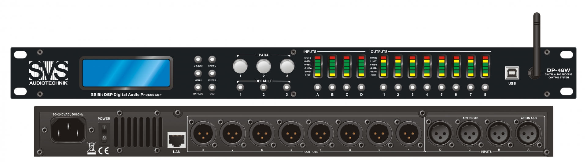 SVS Audiotechnik DP-48W Цифровой процессор: 4 входа 8 выходов в Минеральных Водах