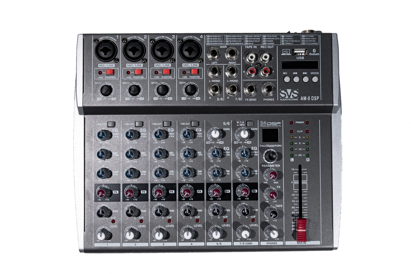 SVS Audiotechnik mixers AM-8 DSP Микшерный пульт аналоговый, 8-канальный в Минеральных Водах